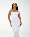 MARIA MAXI RIBBED WHITE