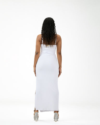 MARIA MAXI RIBBED WHITE