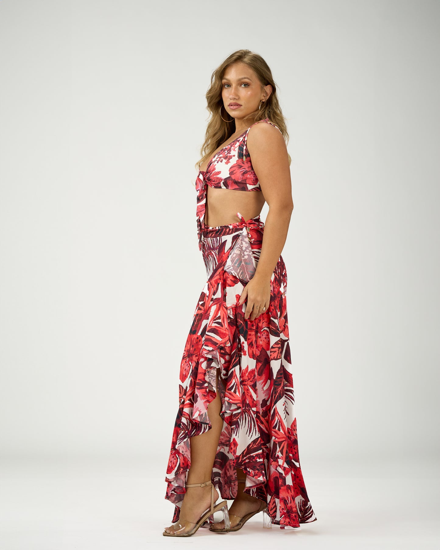 CRISELIS MAXI WRAP SKIRT