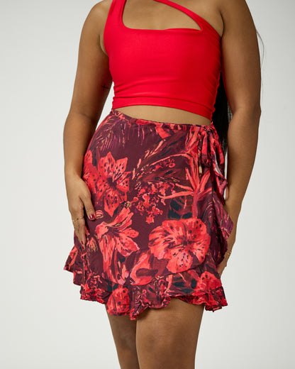 CRISELIS MINI WRAP SKIRT