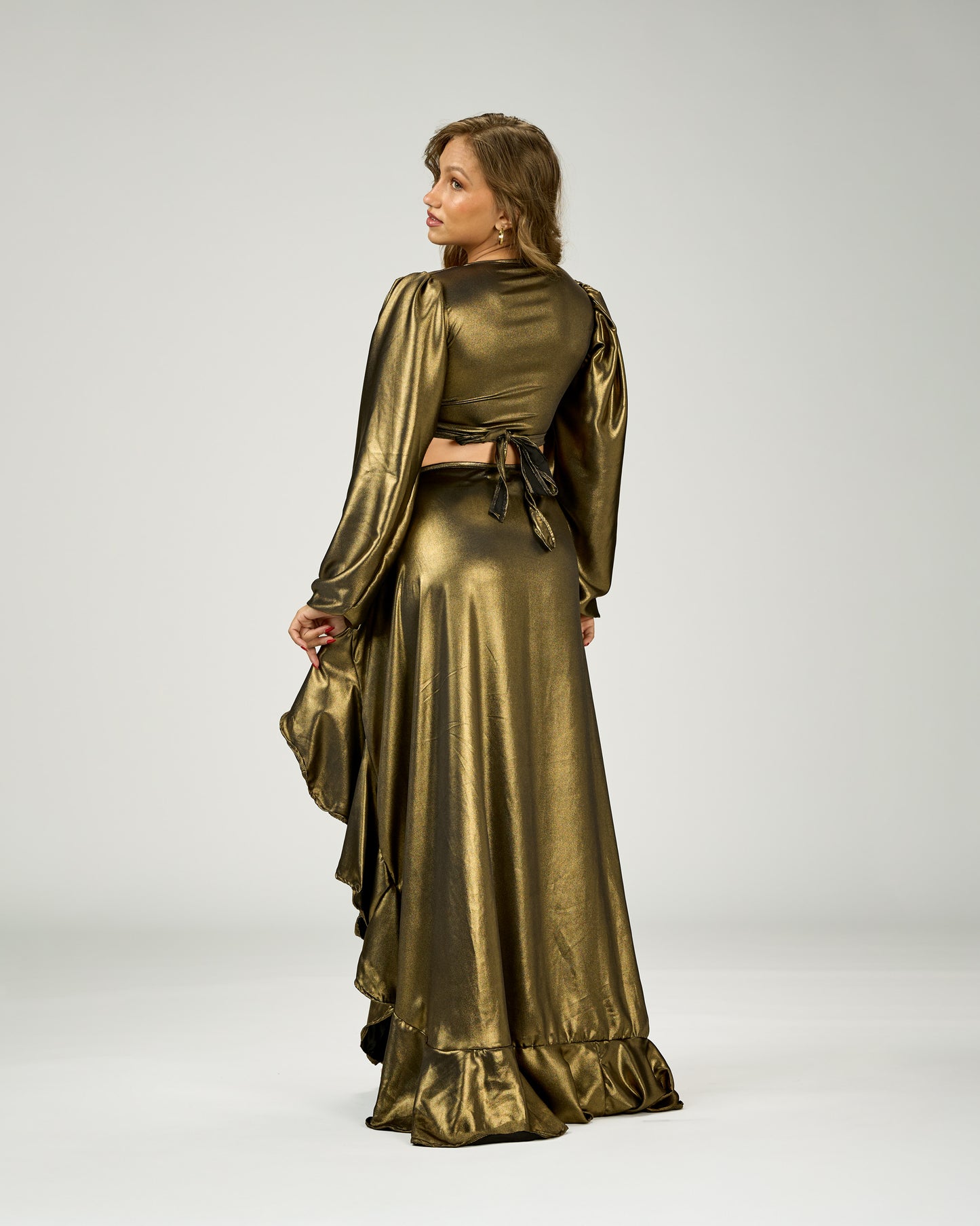 CRISELIS MAXI WRAP SKIRT