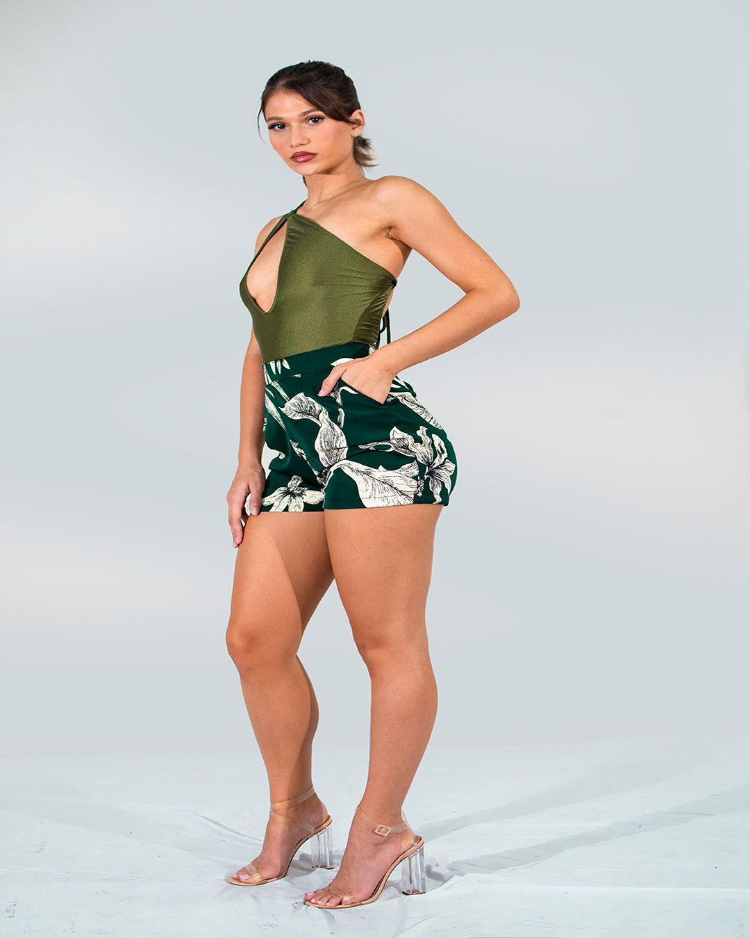 Siule Bodysuit Olive Green SPU-033 X Melanie PP-020 2