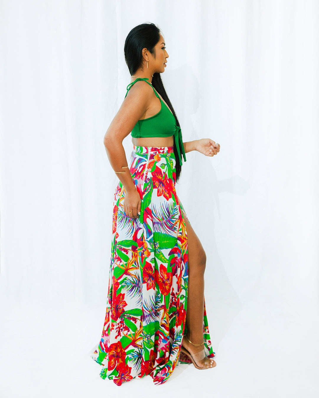 Tere Crop Top Emerald SPU-013 X Arianna Maxi Skirt PP-019 5 jpg copy